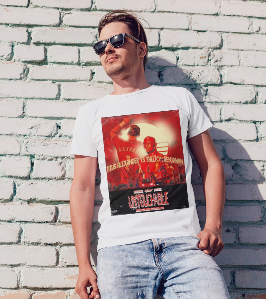 Titus Alexander Vs Shelton Benjamin Untouchable West Coast Pro Wrestling San Francisco CA T-Shirt