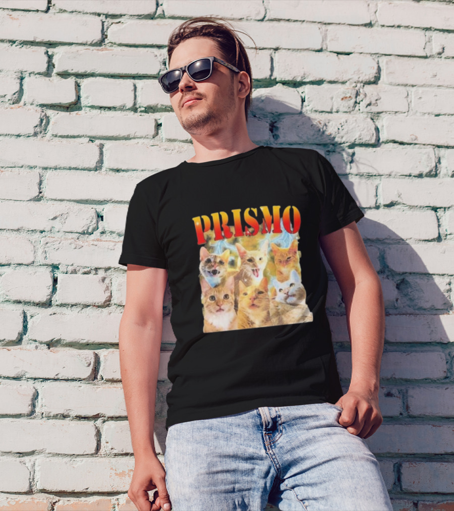 Prismo Cats Colorful Expressions Feline Montage T-Shirt