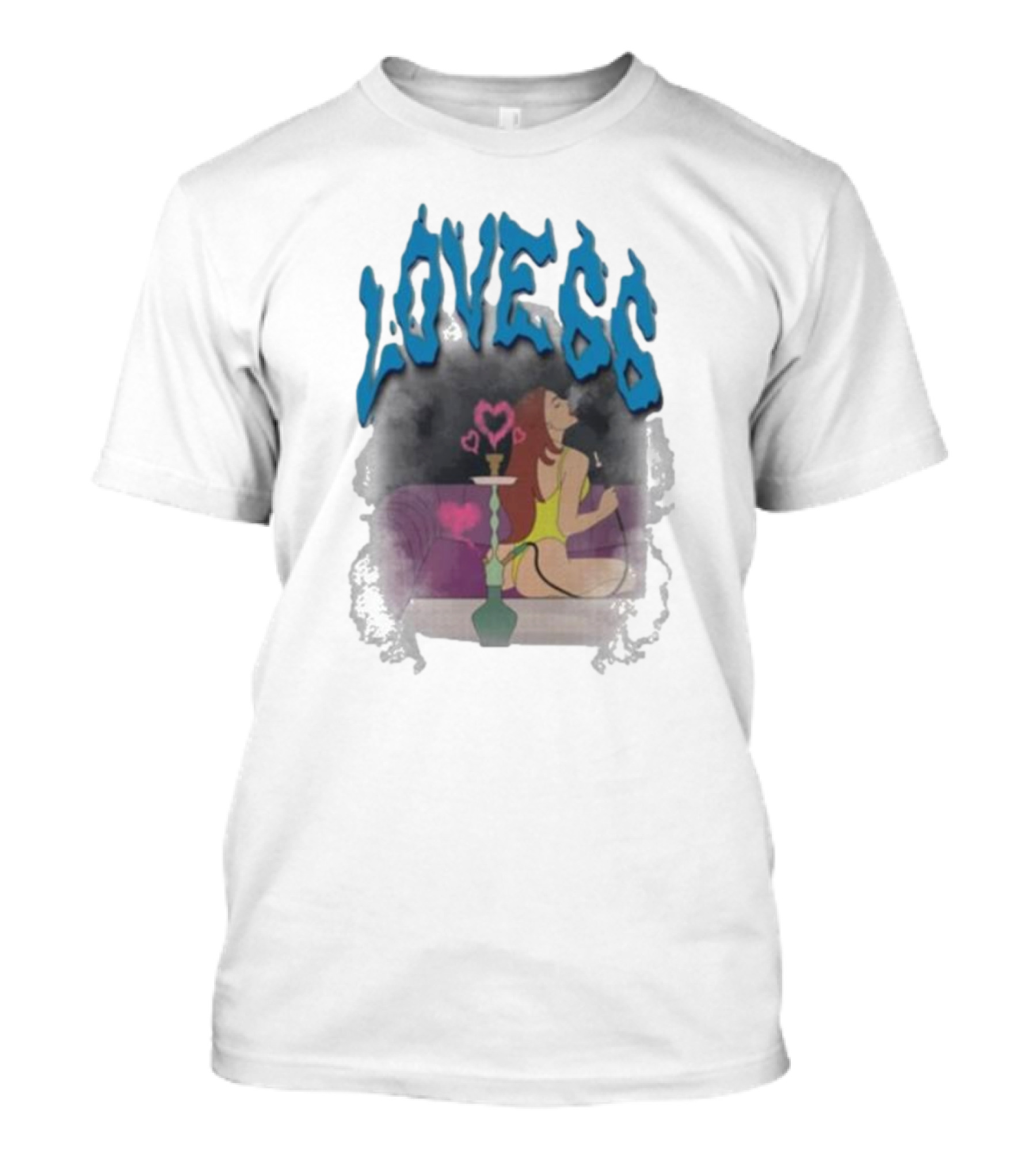 Love66 Chicklet And Maleni Hookah Lounge Scene T-Shirt