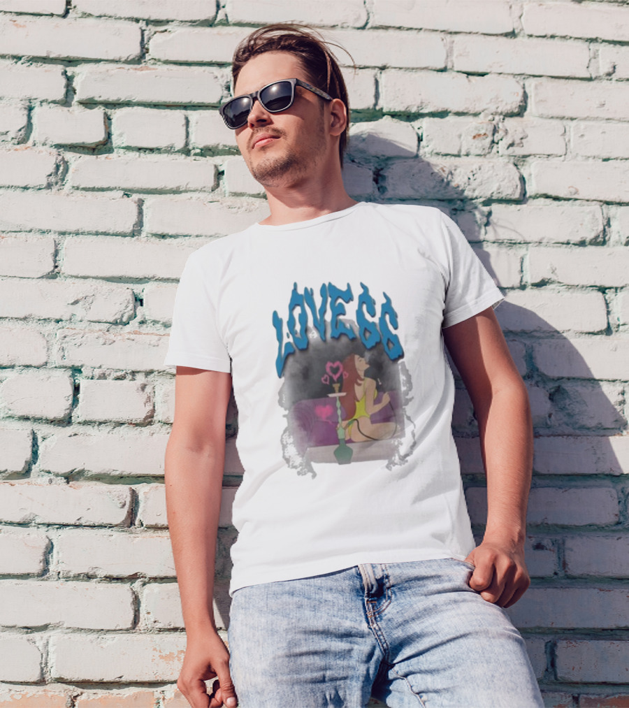 Love66 Chicklet And Maleni Hookah Lounge Scene T-Shirt