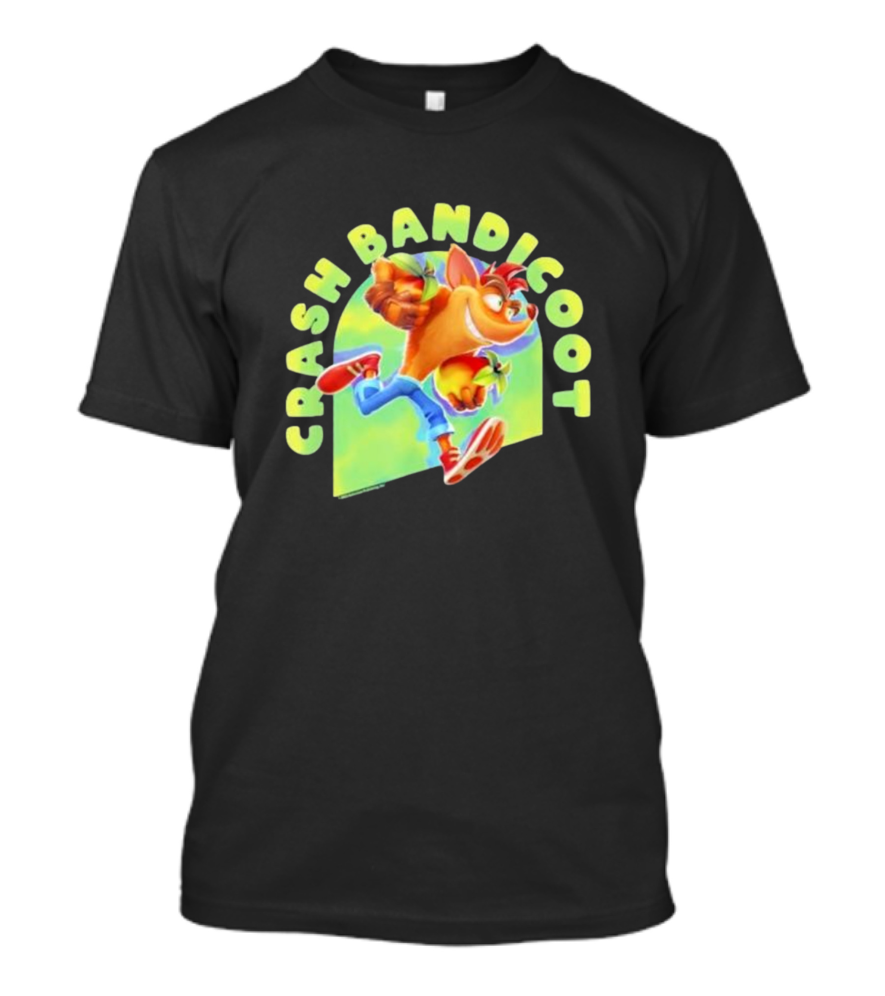 Crash Bandicoot Iconic Character Action Pose Rumble T-Shirt