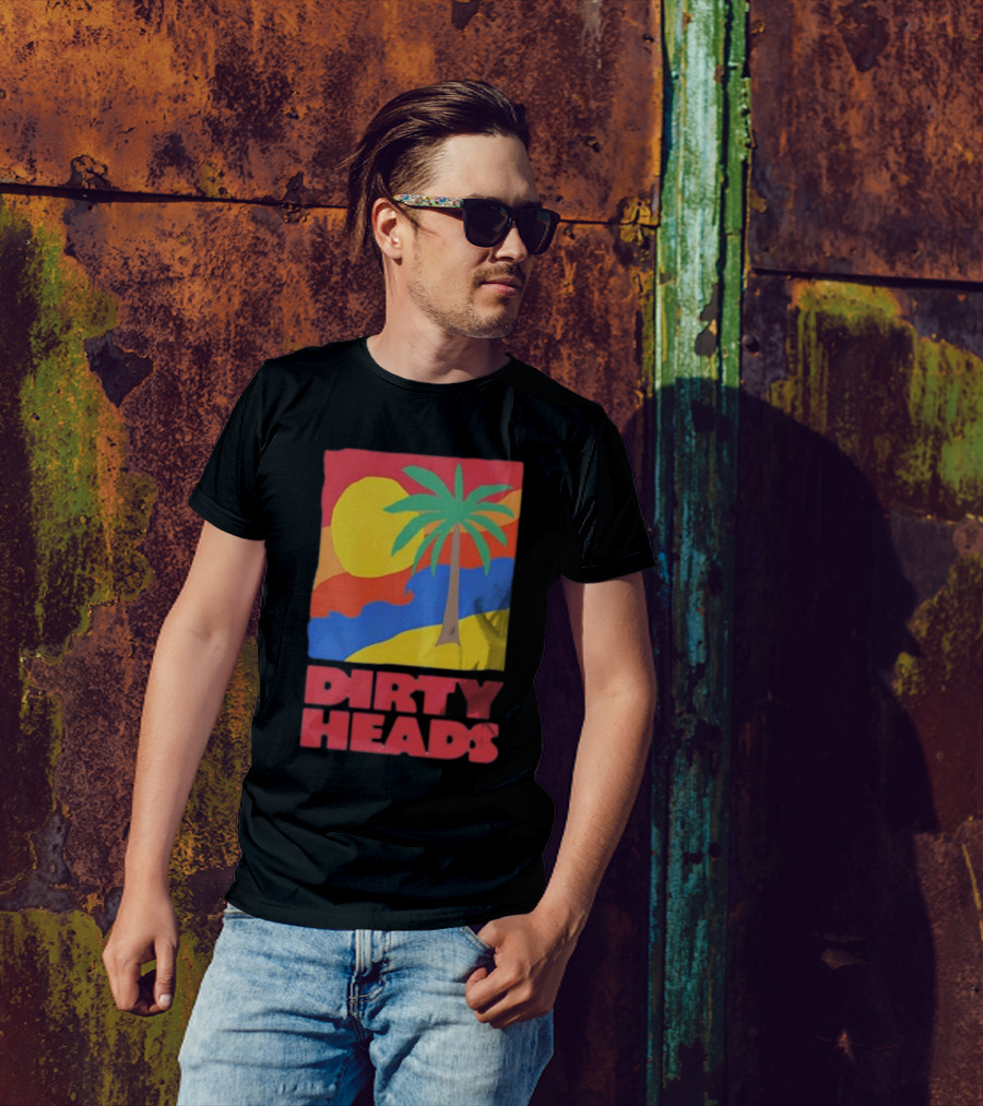 Dirty Heads Palm Tree Sunset Beach Vibes T-Shirt
