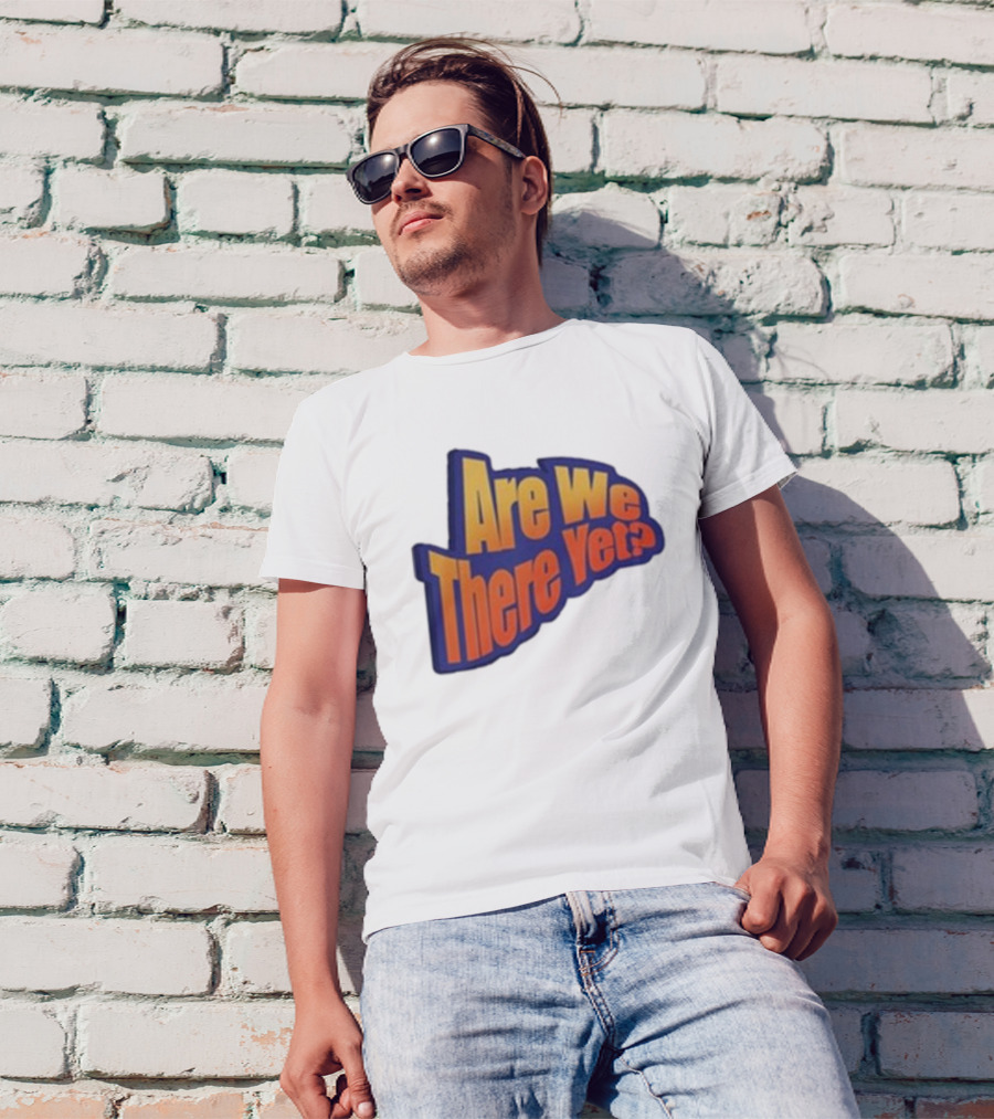 James Marriott Are We There Yet Retro Text T-Shirt
