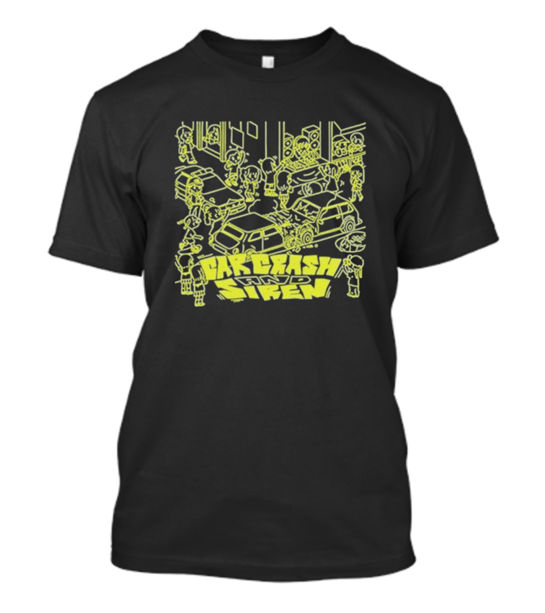 Jazzputin Car Crash Chaos And Siren Scene T-Shirt