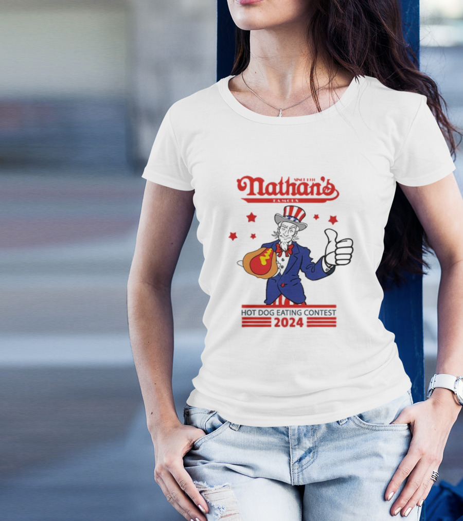Nathan's Famous 2024 Hot Dog Eating Contest T-Shirt