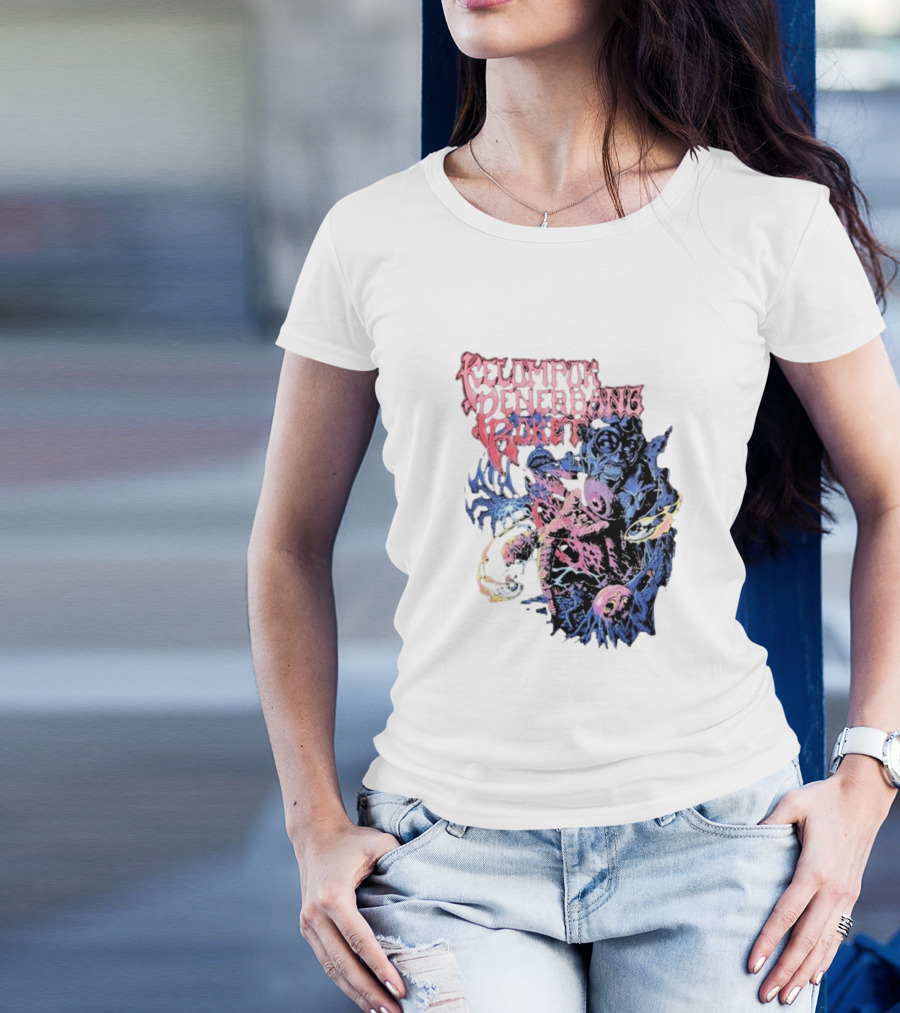 Kelompok Penerbang Roket Space Rage Psychedelic Monster T-Shirt