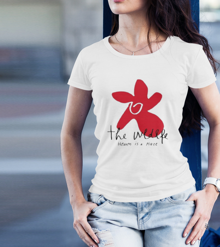 The Wldlfe Heaven Is A Place Red Flower T-Shirt
