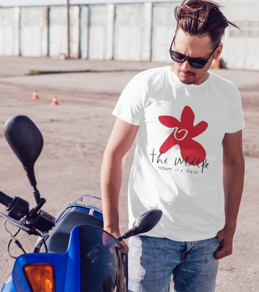 The Wldlfe Heaven Is A Place Red Flower T-Shirt
