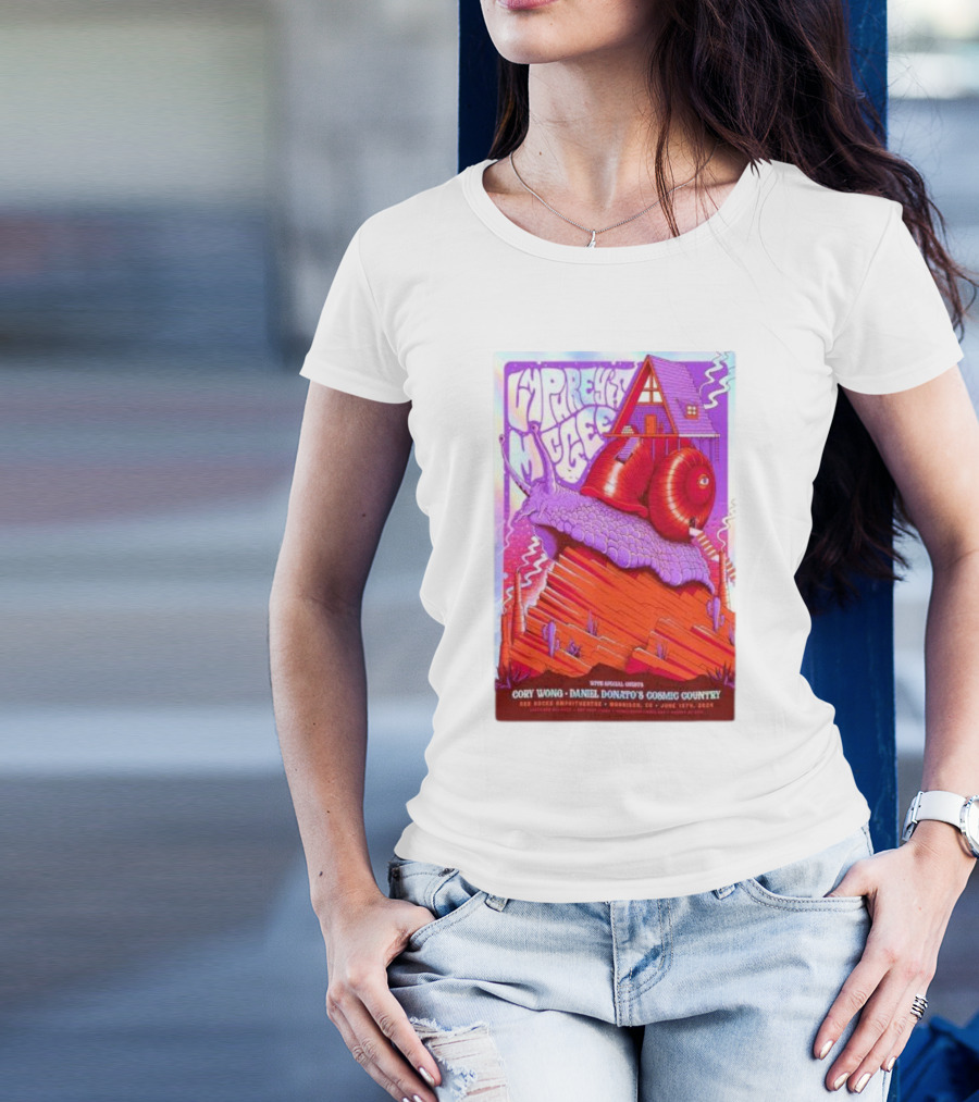Umphrey’s McGee Red Rocks Amphitheatre June 15 2024 Cory Wong Daniel Donato's Cosmic Country House On Snail T-Shirt