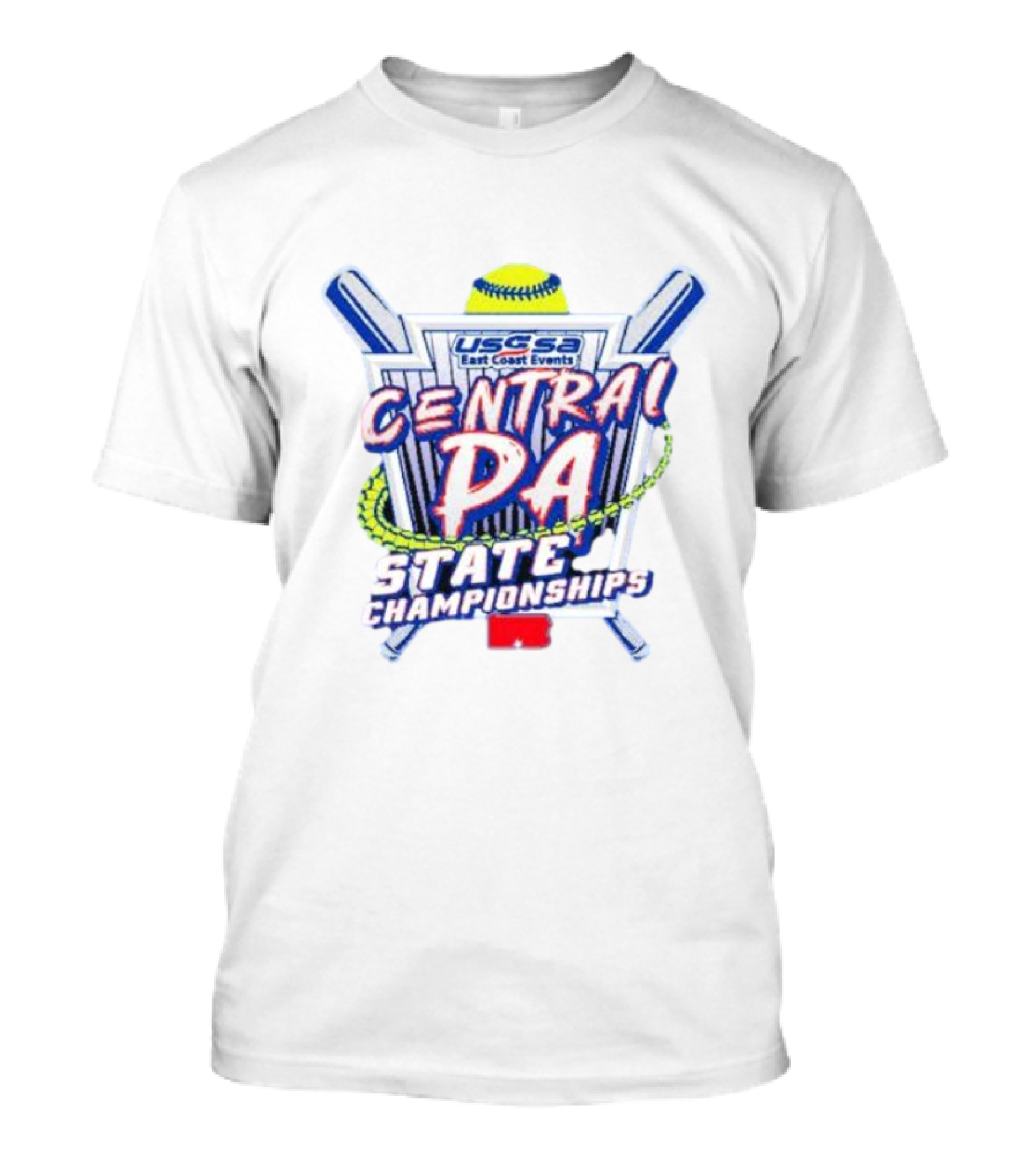 USSSA East Coast Events Central PA State Championships Baseball Softball T-Shirt