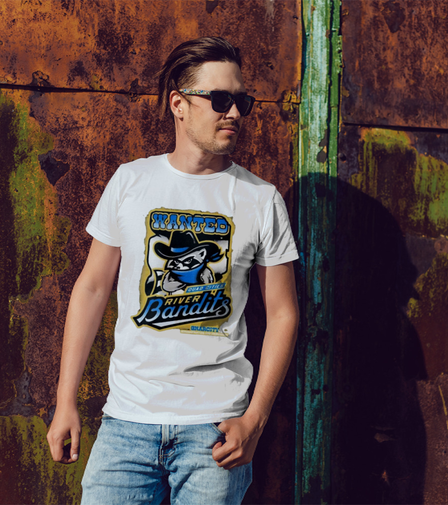 Wanted Quad Cities River Bandits Gnarcity Collectors And Knickleheads T-Shirt