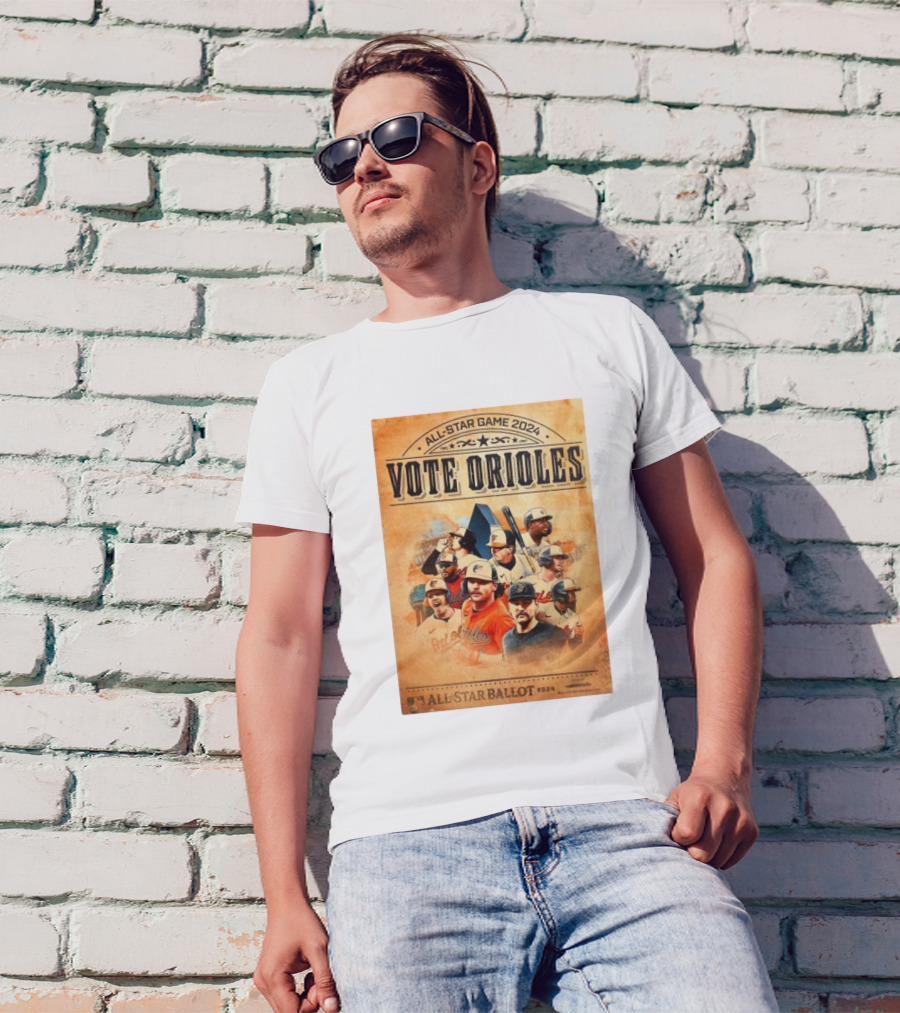 All Star Game 2024 Vote Orioles All Star Ballot T-Shirt