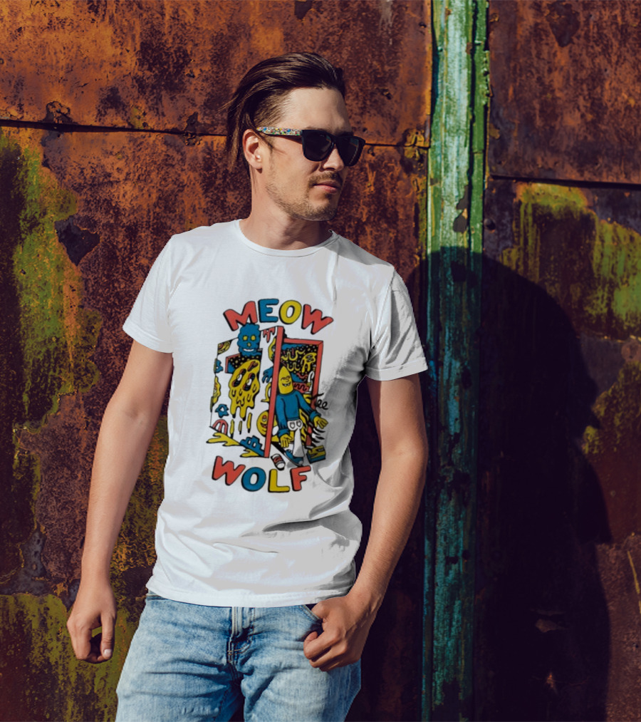 Meow Wolf Killer Acid X Mw Drippy Door Trippy Psychedelic T-Shirt