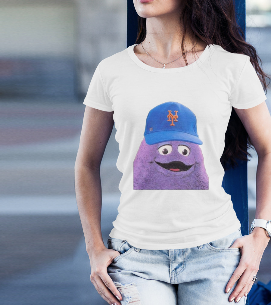 Lgm Grimace New York Mets Mascot Baseball Cap T-Shirt