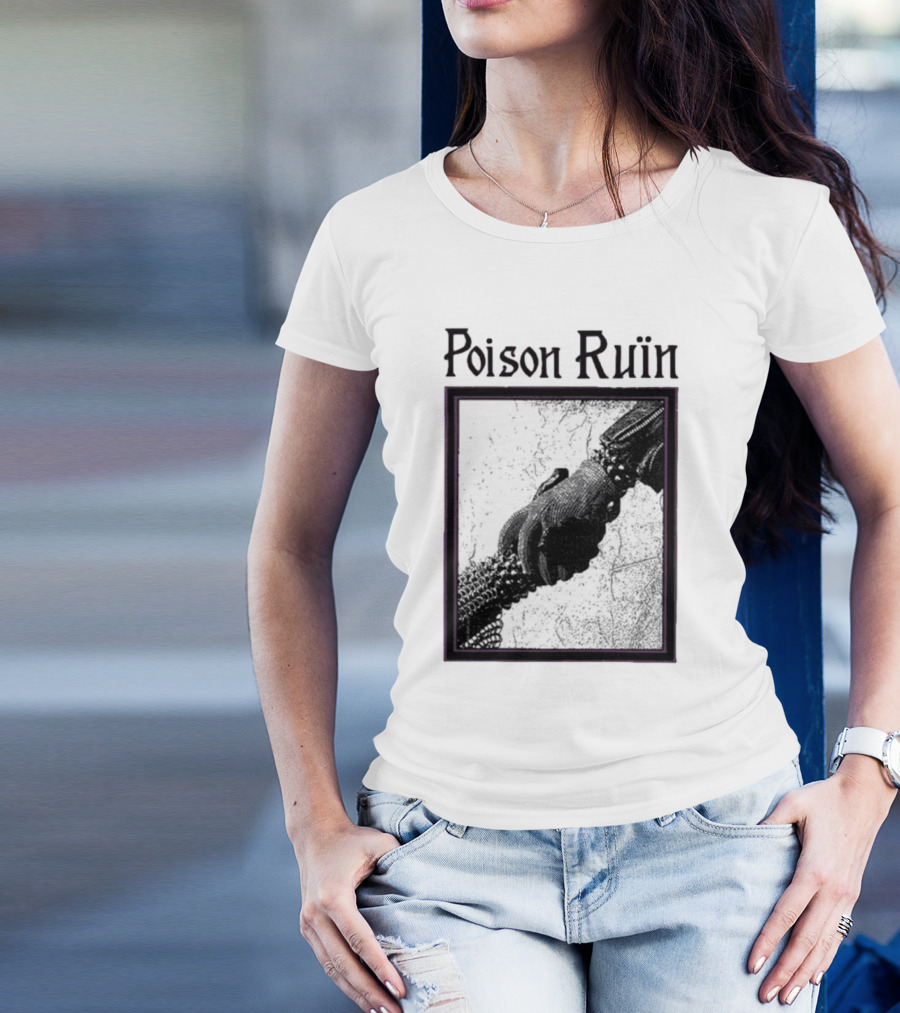 Poison Ruïn Medieval Chainmail Handshake Confrere T-Shirt