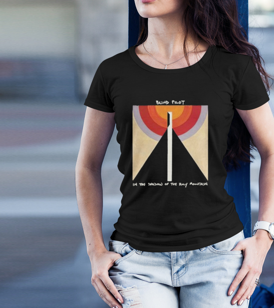 Blind Pilot In The Shadow Of The Holy Mountain Geometric Sunburst T-Shirt