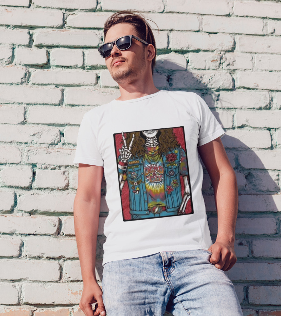 Dead And Co Las Vegas June 20 2024 Tie-Dye Skeleton Peacemakers T-Shirt