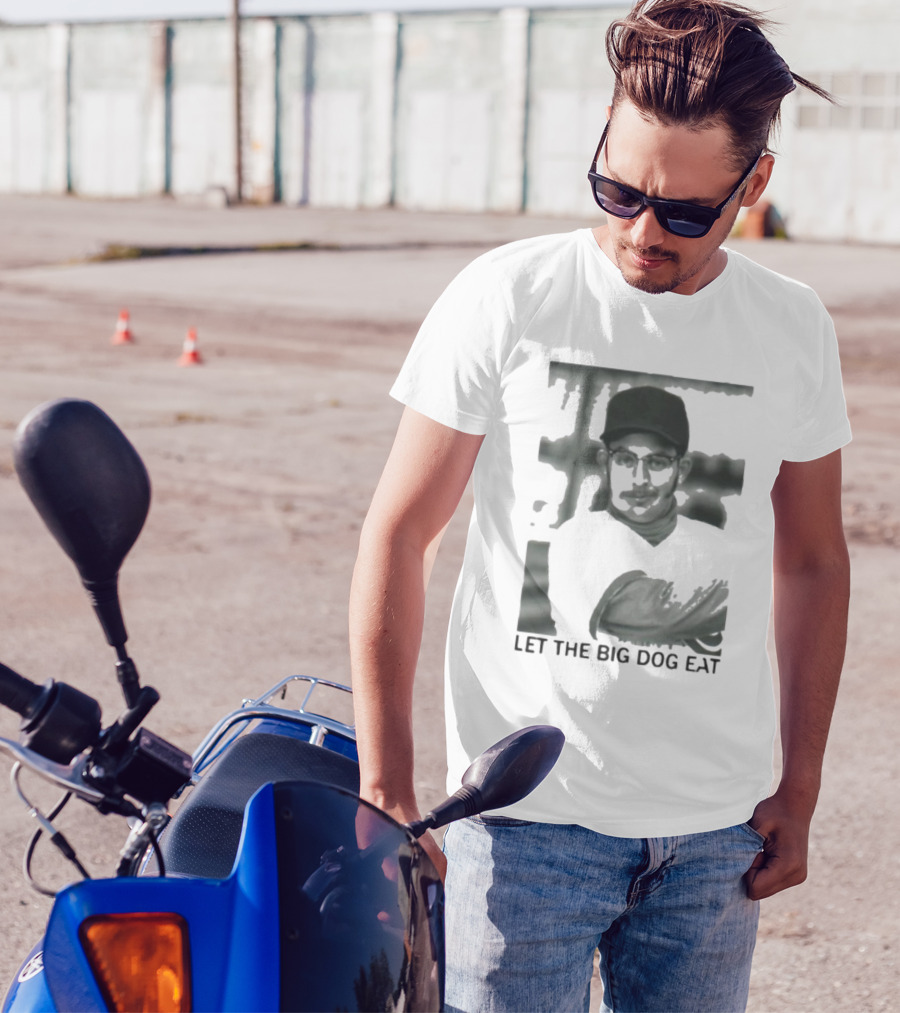 Let The Big Dog Eat - Baseball Pitcher In Action T-Shirt