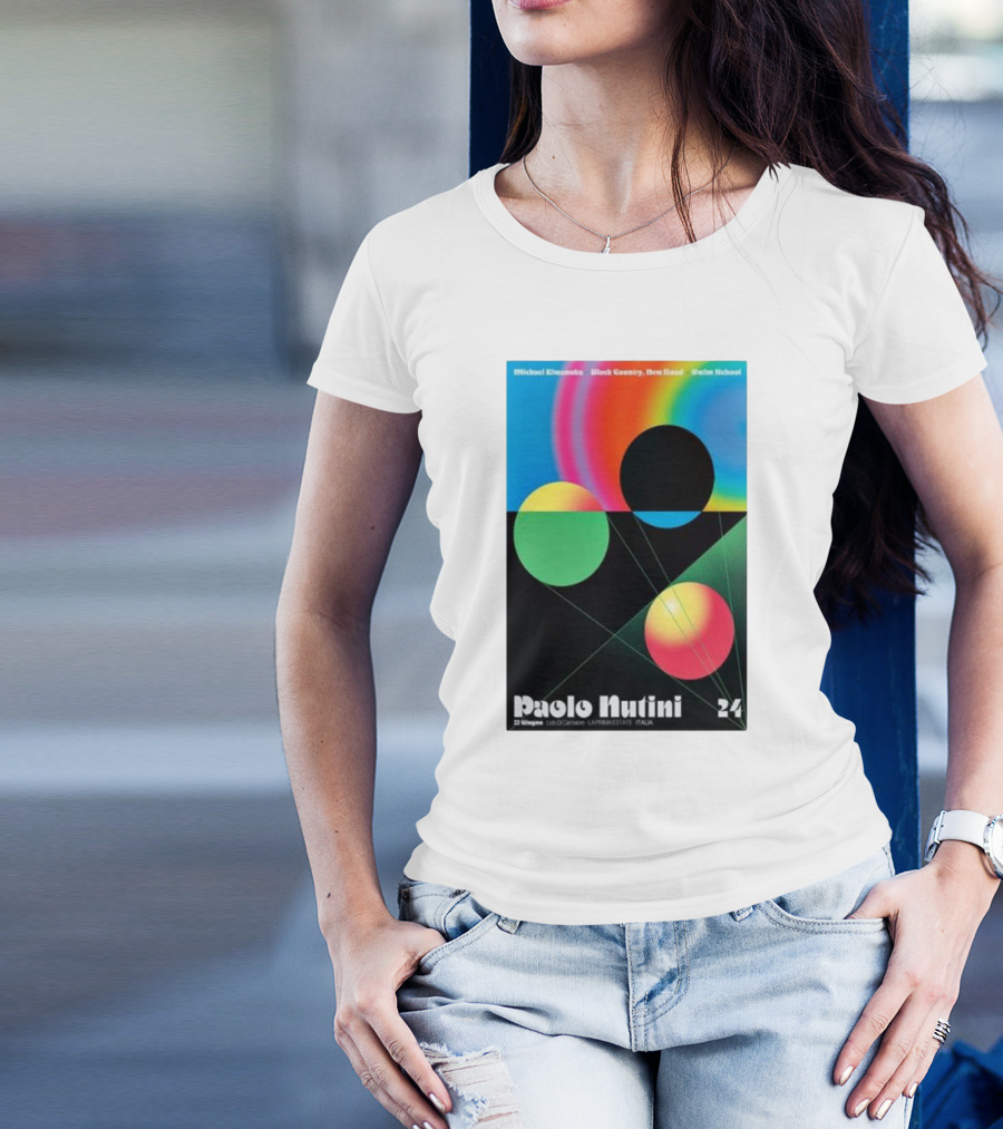 Paolo Nutini Jun 22 2024 Lido Di Camaiore Parco BussolaDomani Italy Michael Kiwanuka Black Country New Road Warpaint T-Shirt