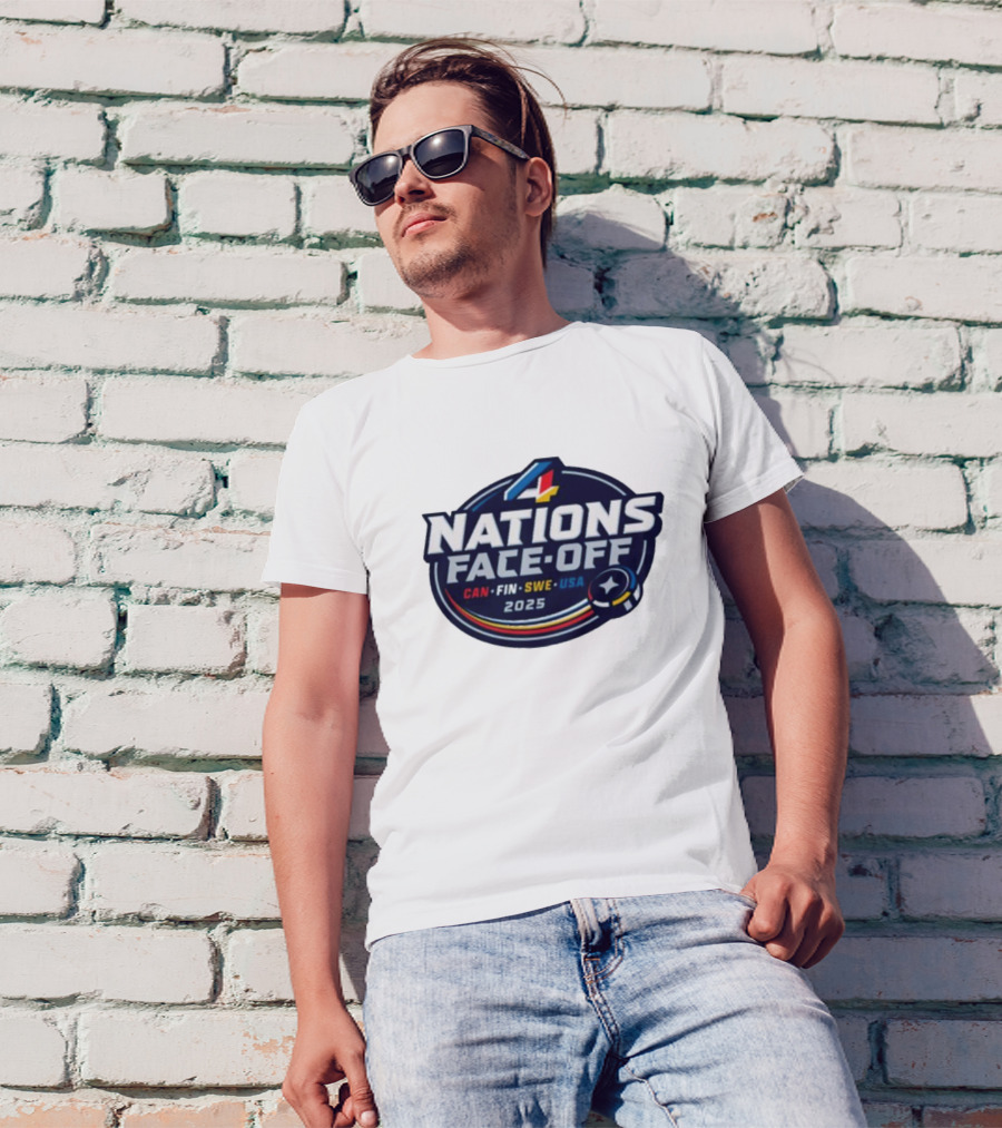 4 Nations Face-Off 2025 CAN FIN SWE USA T-Shirt