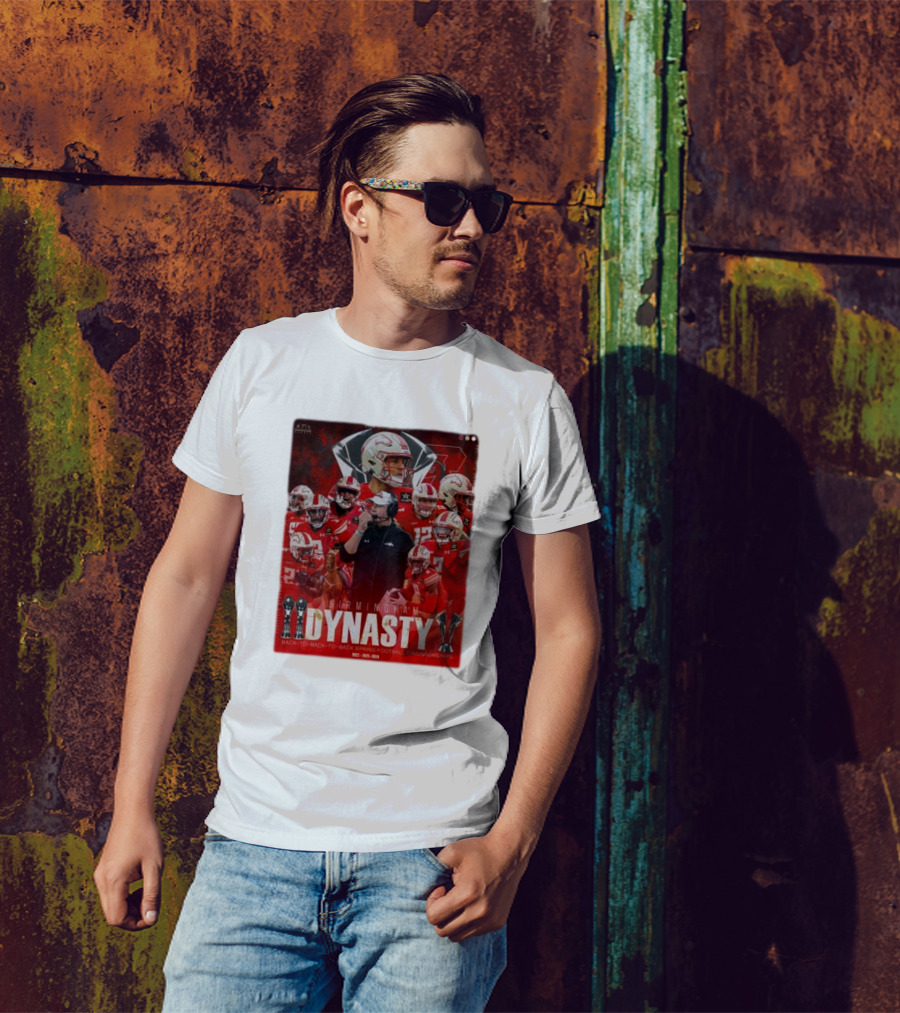 Birmingham Stallions Dynasty 3-Time Champs Back-to-Back-to-Back Spring Football Championships 2022-2023-2024 T-Shirt