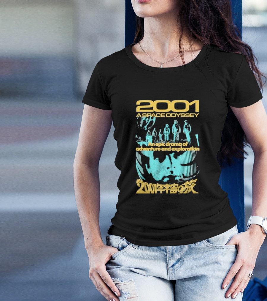 2001 A Space Odyssey An Epic Drama Of Adventure And Exploration Astronauts And Monolith T-Shirt
