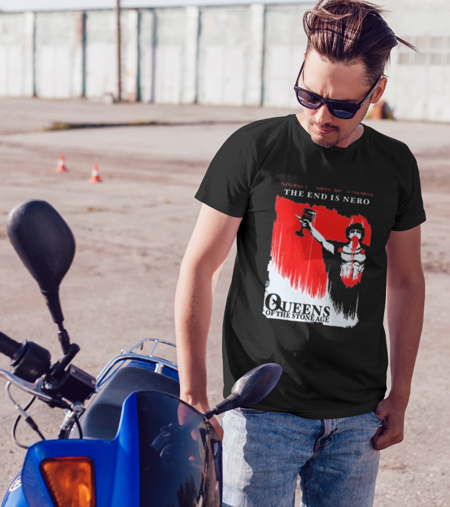 Queens Of The Stone Age The End Is Nero Music Festival Tour Fuengirola T-Shirt