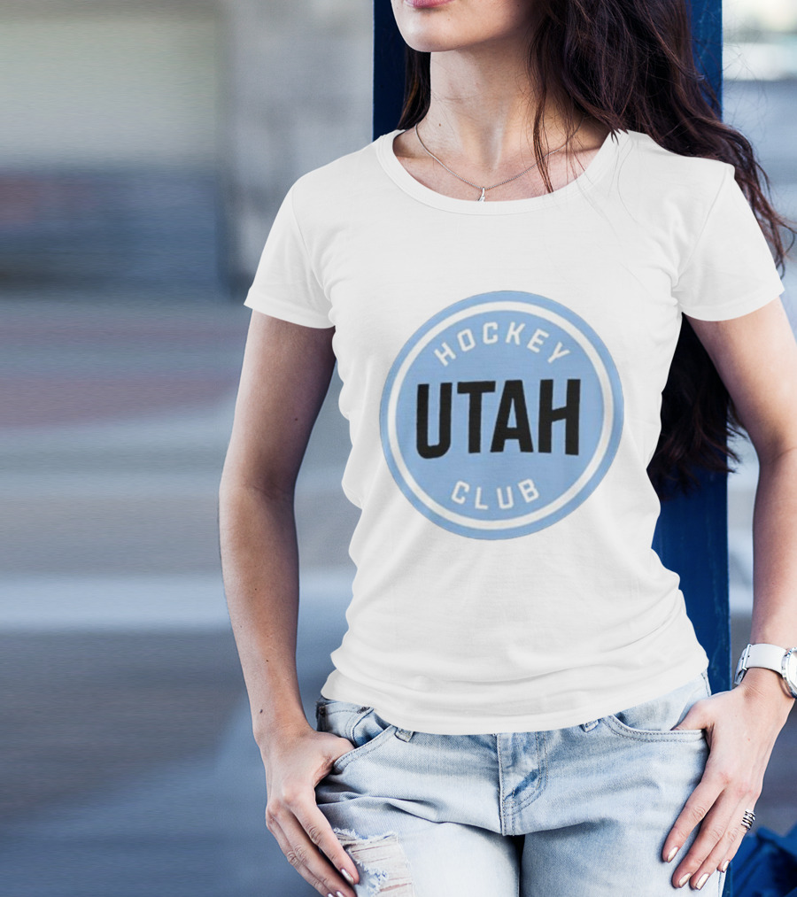 Utah Hockey Club Blue Circular Emblem T-Shirt