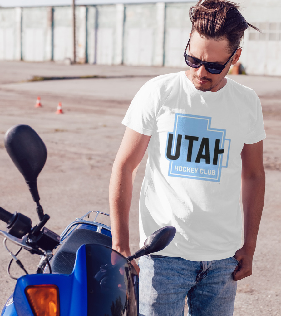 Utah Hockey Club Logo With State Outline T-Shirt