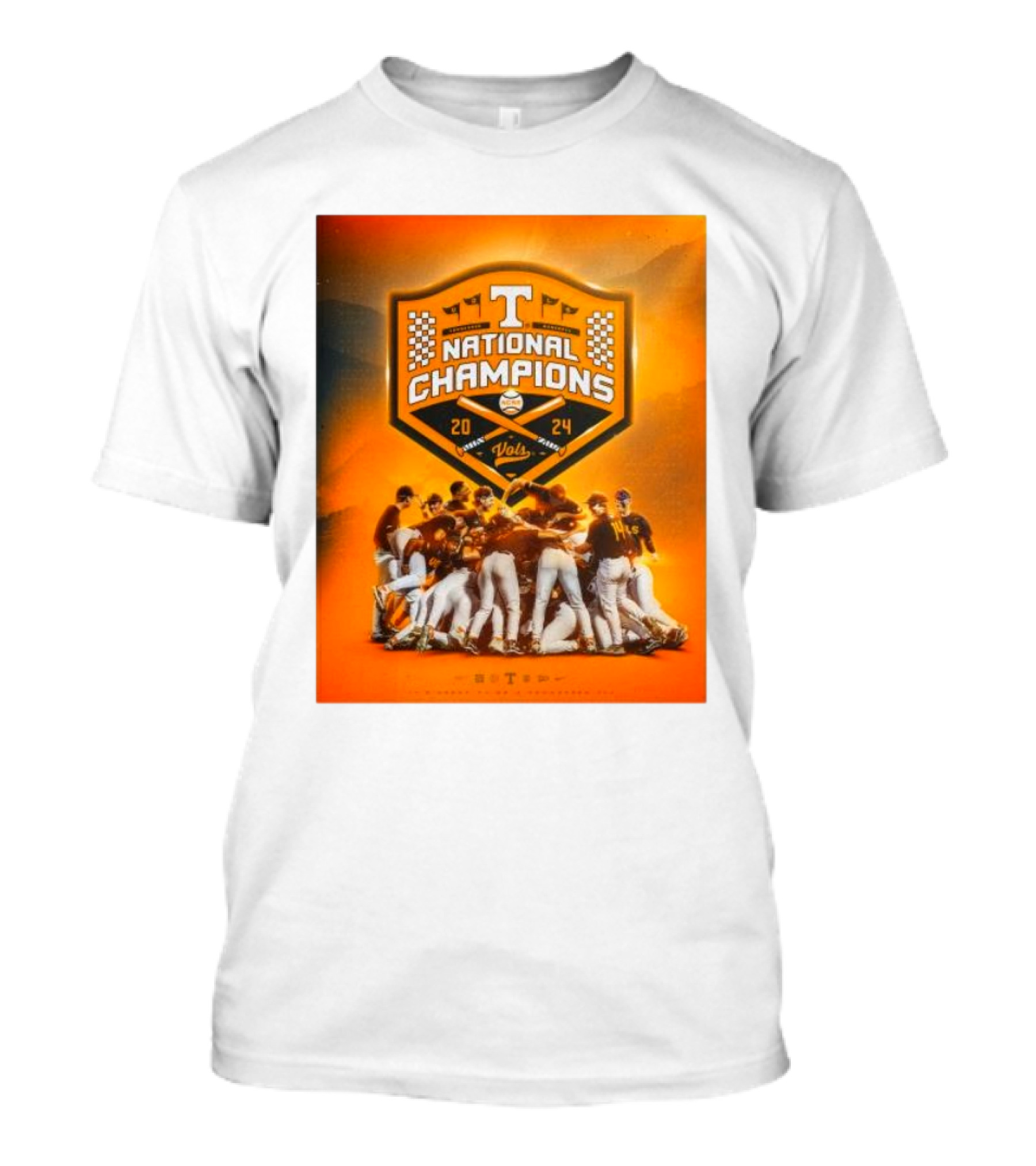 Tennessee Volunteers 2024 National Champions Baseball Team T-Shirt
