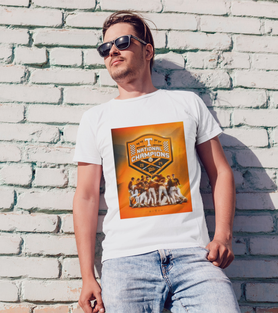 Tennessee Volunteers 2024 National Champions Baseball Team T-Shirt
