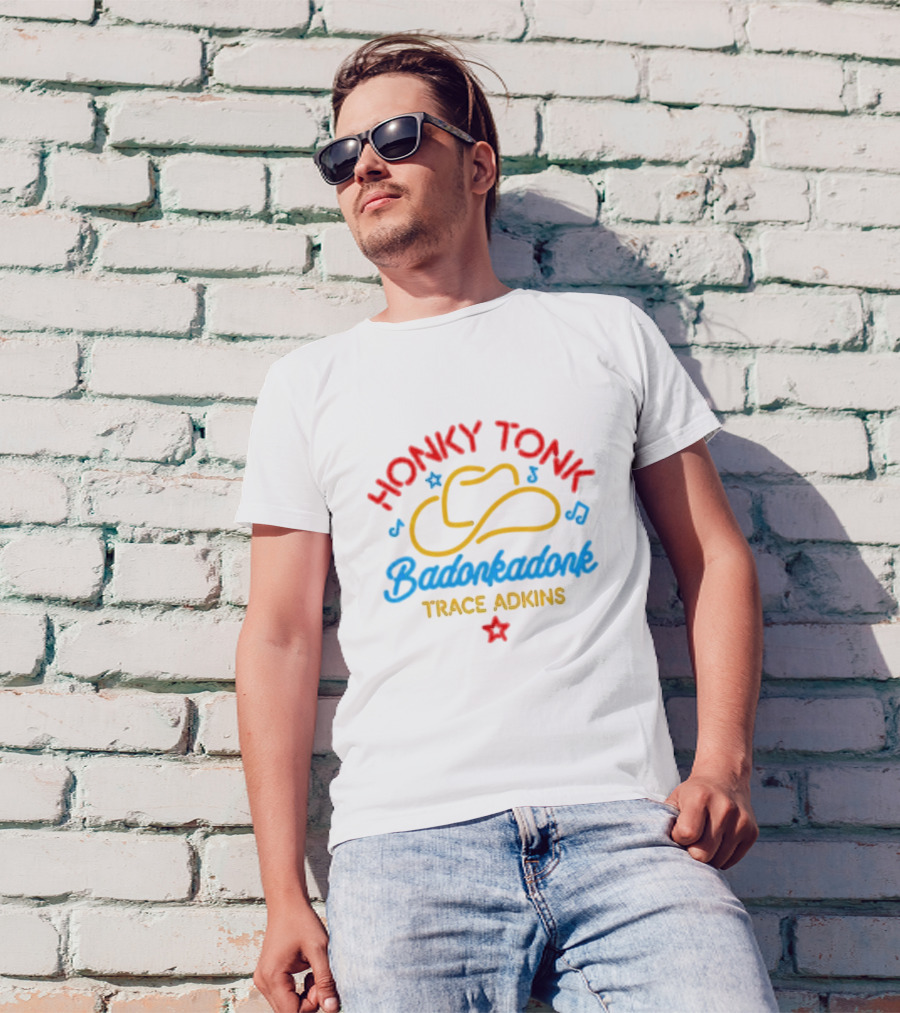 Trace Adkins Honky Tonk Badonkadonk Neon Hat Music Star T-Shirt