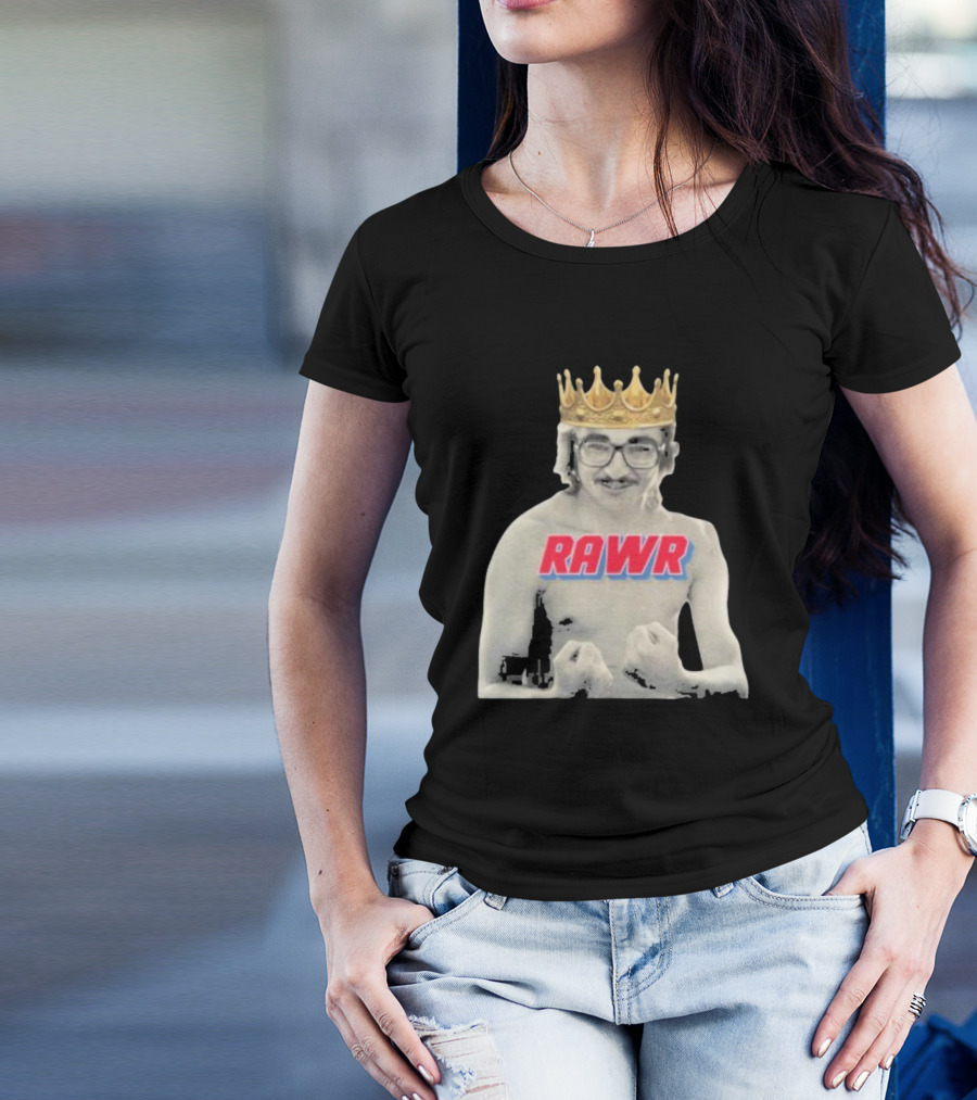 RAWR Young Greg Cote Wearing Crown T-Shirt