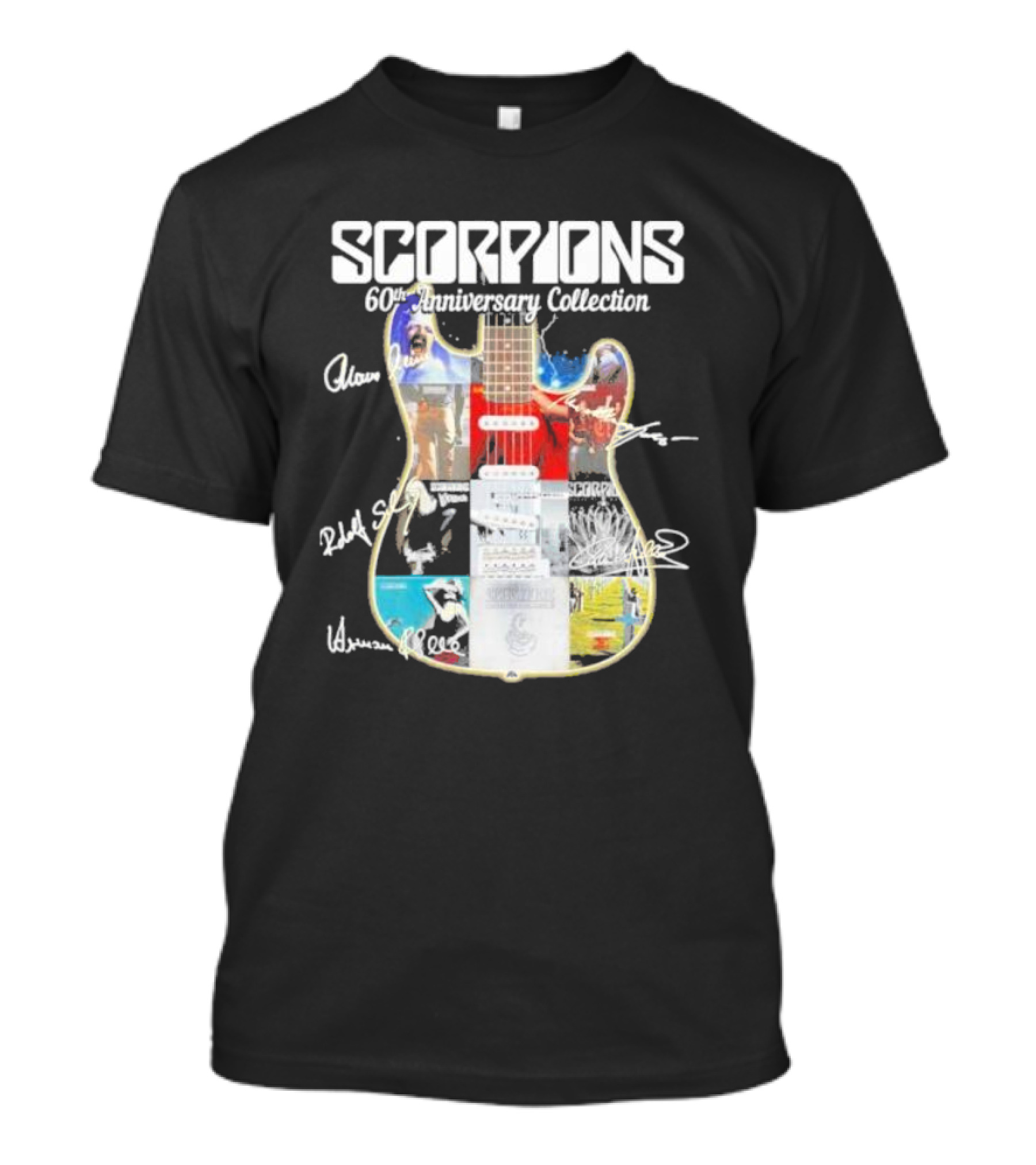 Scorpions 60th Anniversary Collection Guitar Signatures T-Shirt