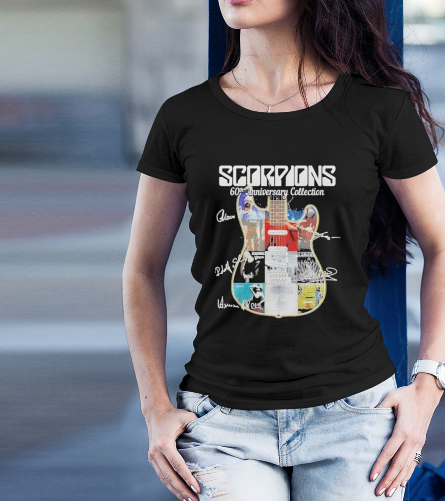 Scorpions 60th Anniversary Collection Guitar Signatures T-Shirt