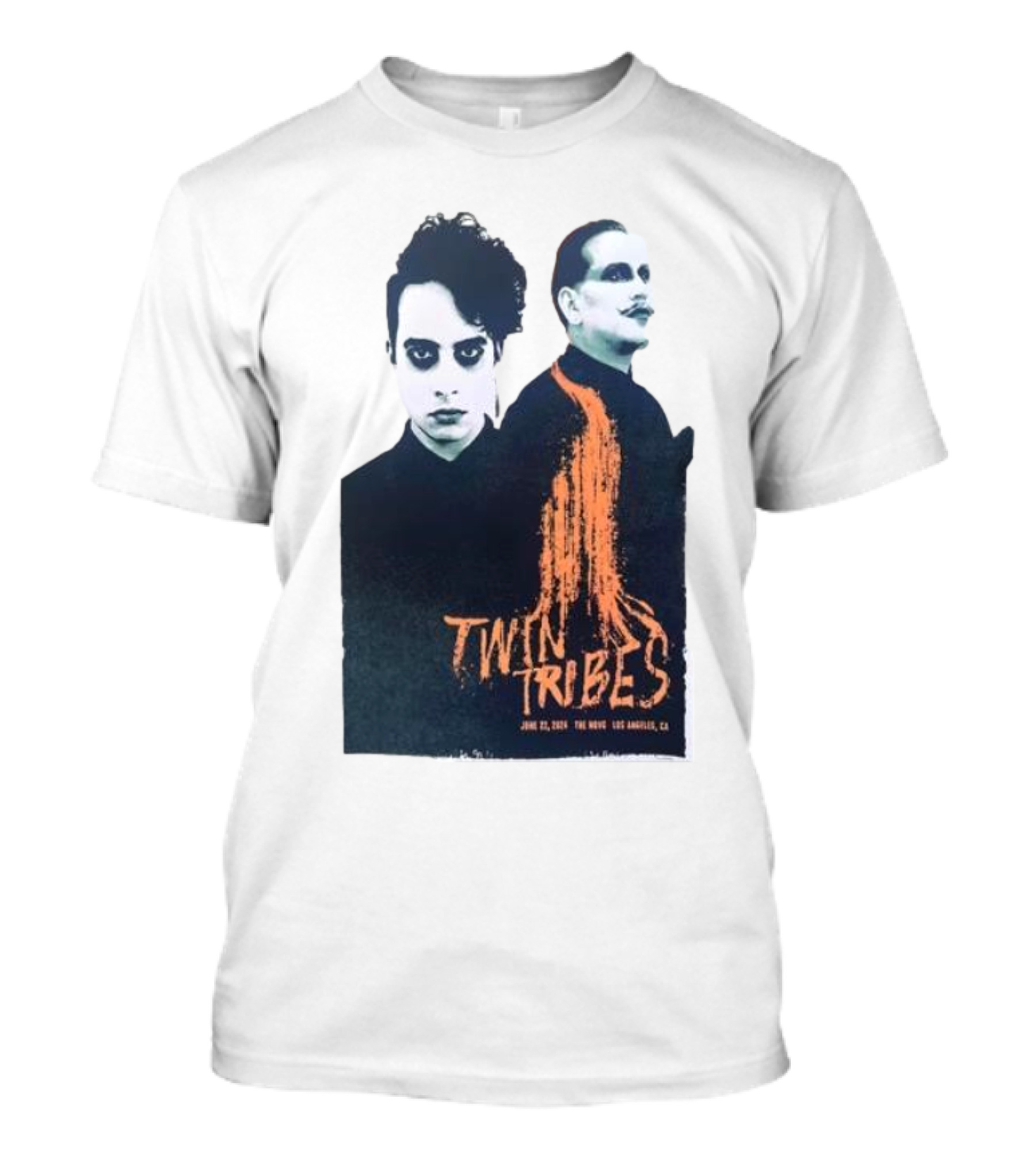 Twin Tribes June 22 2024 The Novo Los Angeles CA Dark Gothic Concert T-Shirt