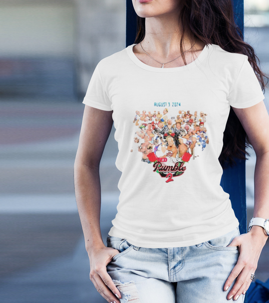 August 3 2024 Red Rose Rumble 2 Roster T-Shirt