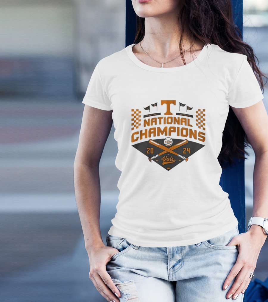 Tennessee Vols National Champions 2024 Baseball College World Series T-Shirt