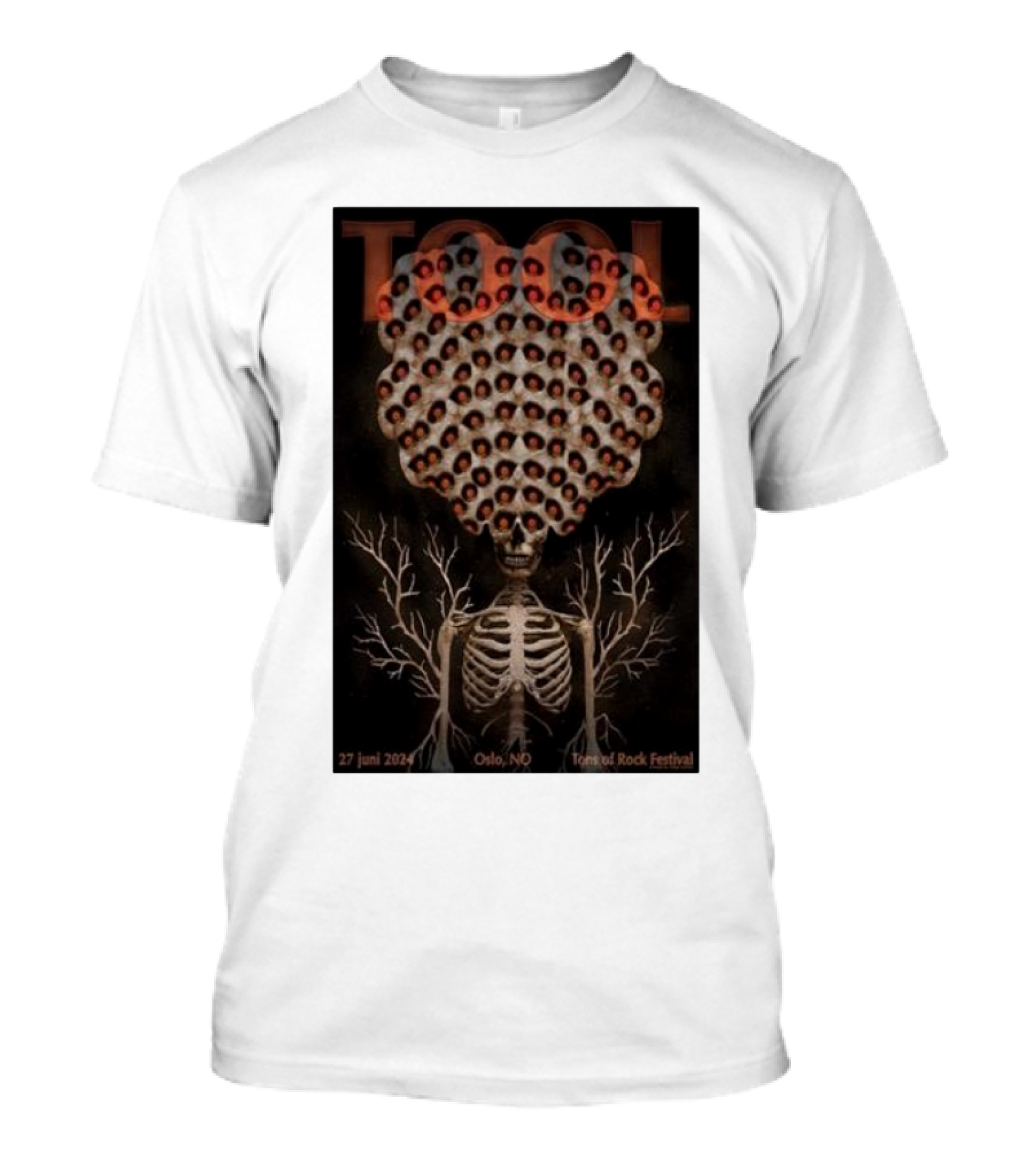 Tool June 27 2024 Tons Of Rock Festival Skeleton Art Oslo NO T-Shirt