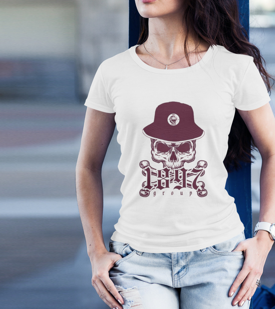 1897 Group Skull With Hat T-Shirt