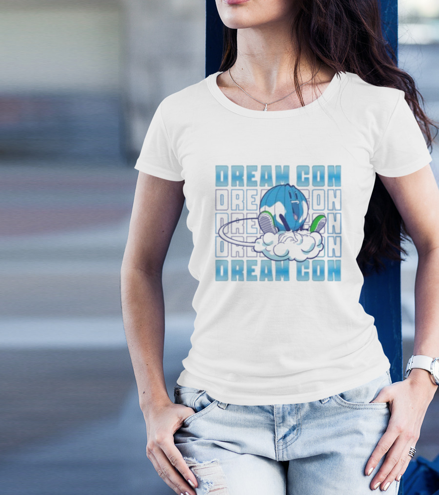 Dream Con Globoy Blue Planet And Sneakers T-Shirt