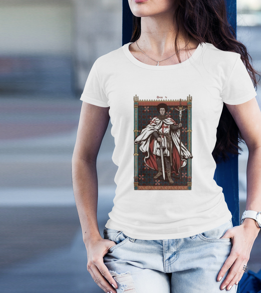 Lotus Eaters Fr Robinson Deus Vult Medieval Knight Tapestry T-Shirt