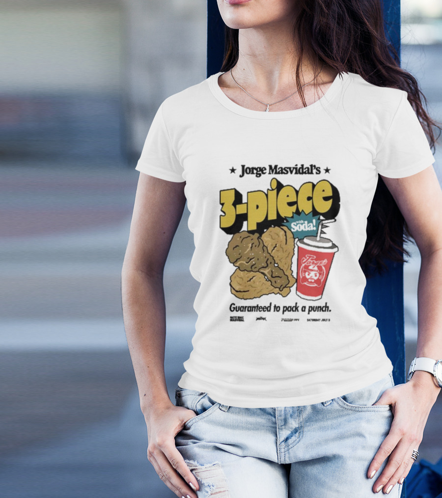 Jorge Masvidal's 3-Piece Soda Guaranteed To Pack A Punch T-Shirt