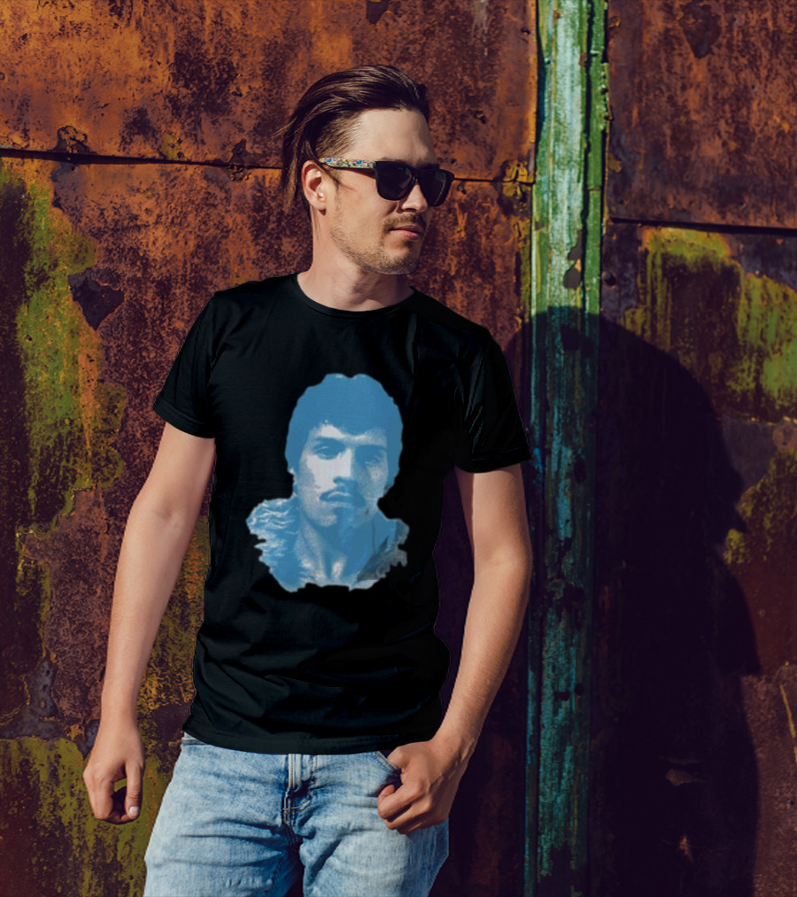 Omar Apollo God Said No Jumbo Blue T-Shirt