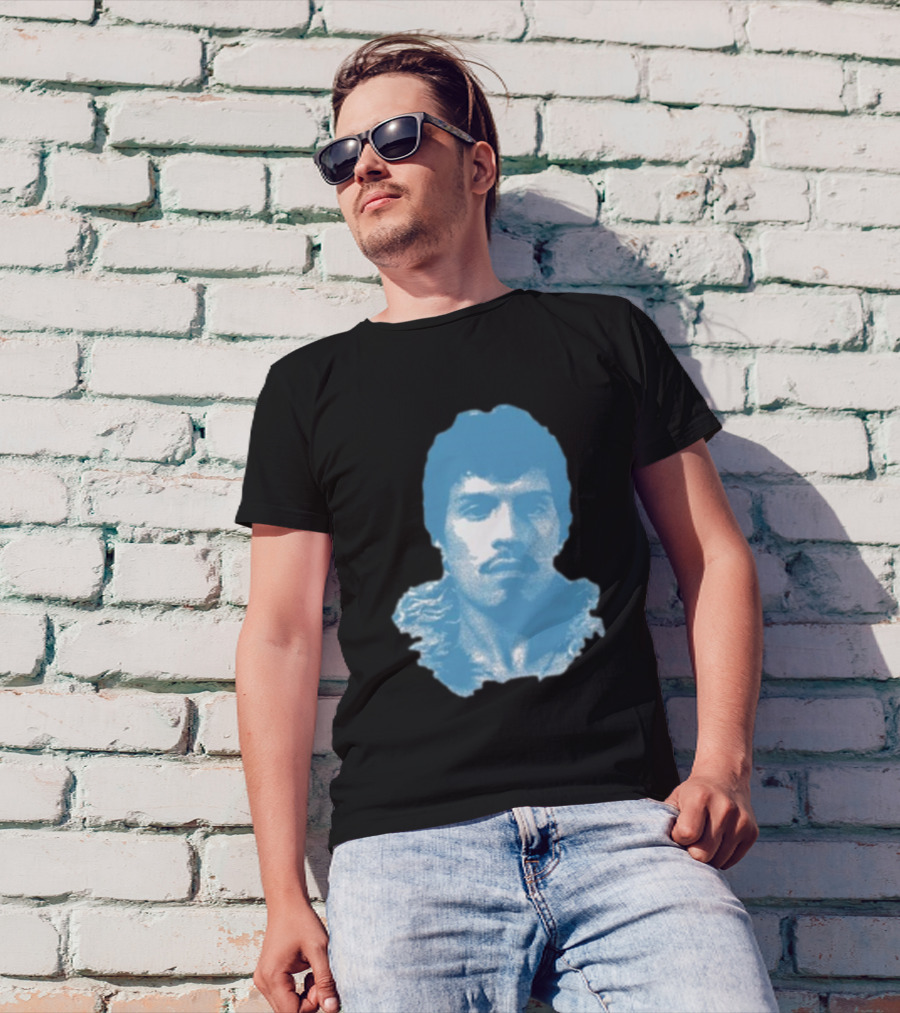 Omar Apollo God Said No Jumbo Blue T-Shirt