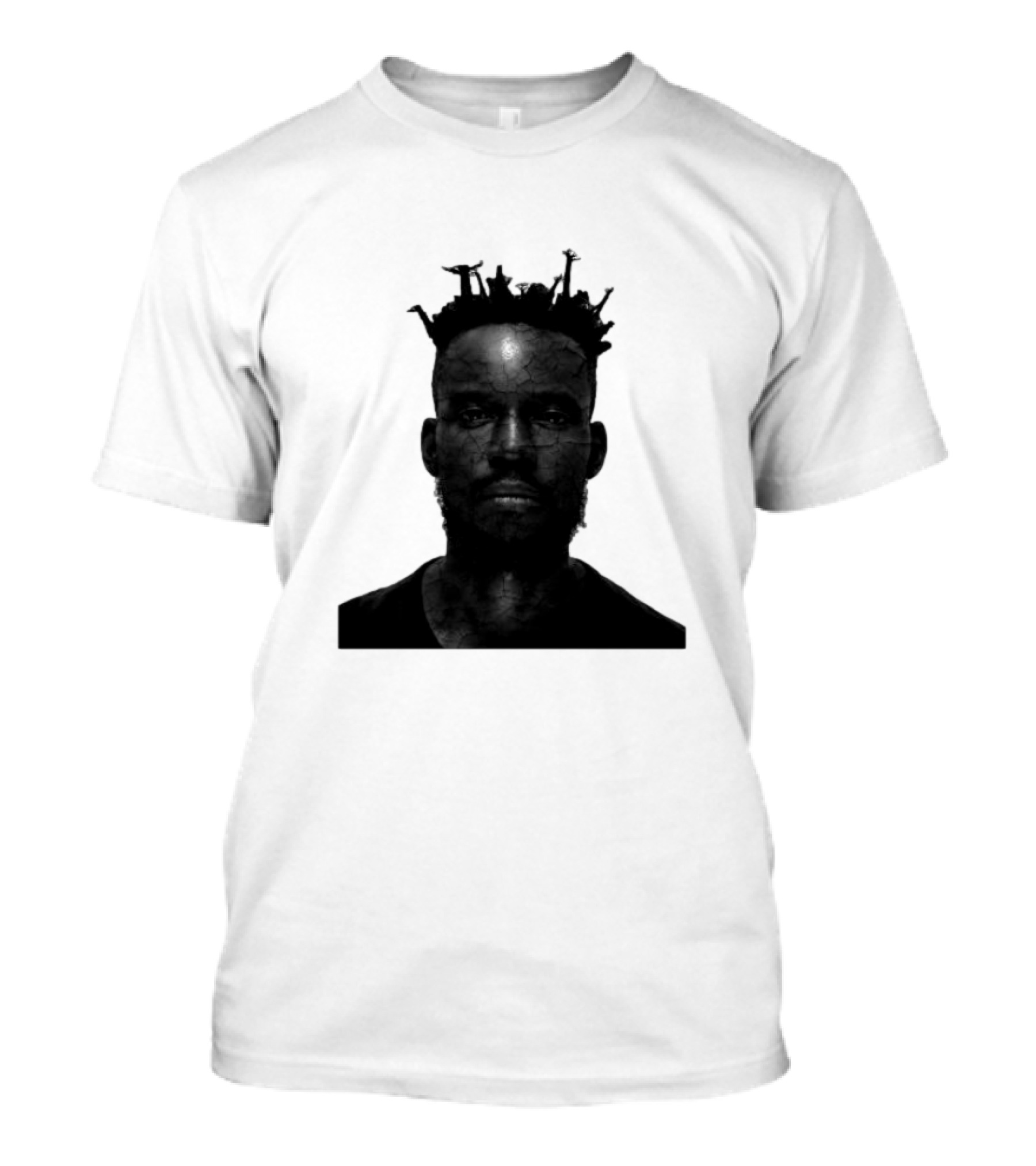 Imiti Ikula Anniversary Black And White Portrait With Nails T-Shirt