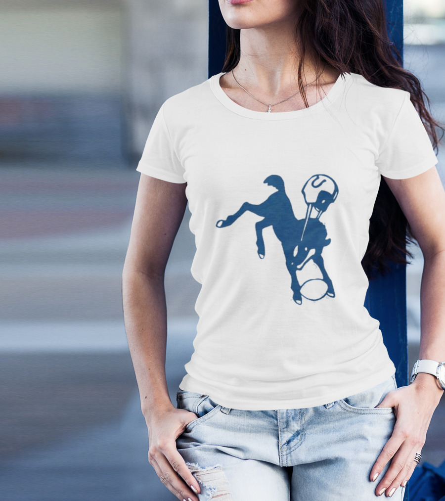 Indianapolis Colts 61 Blue Horse T-Shirt