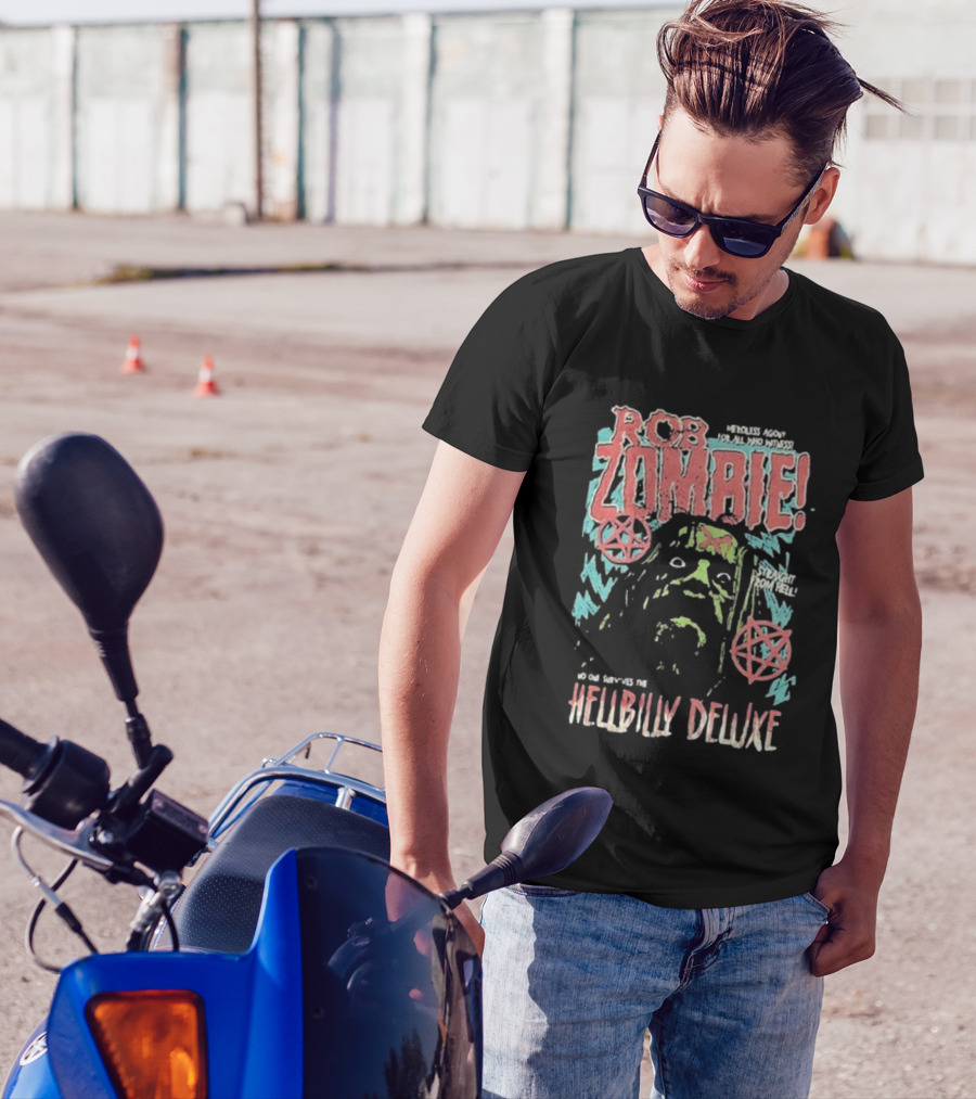 Rob Zombie Merciless Agony Hellbilly Deluxe Straight From Hell T-Shirt