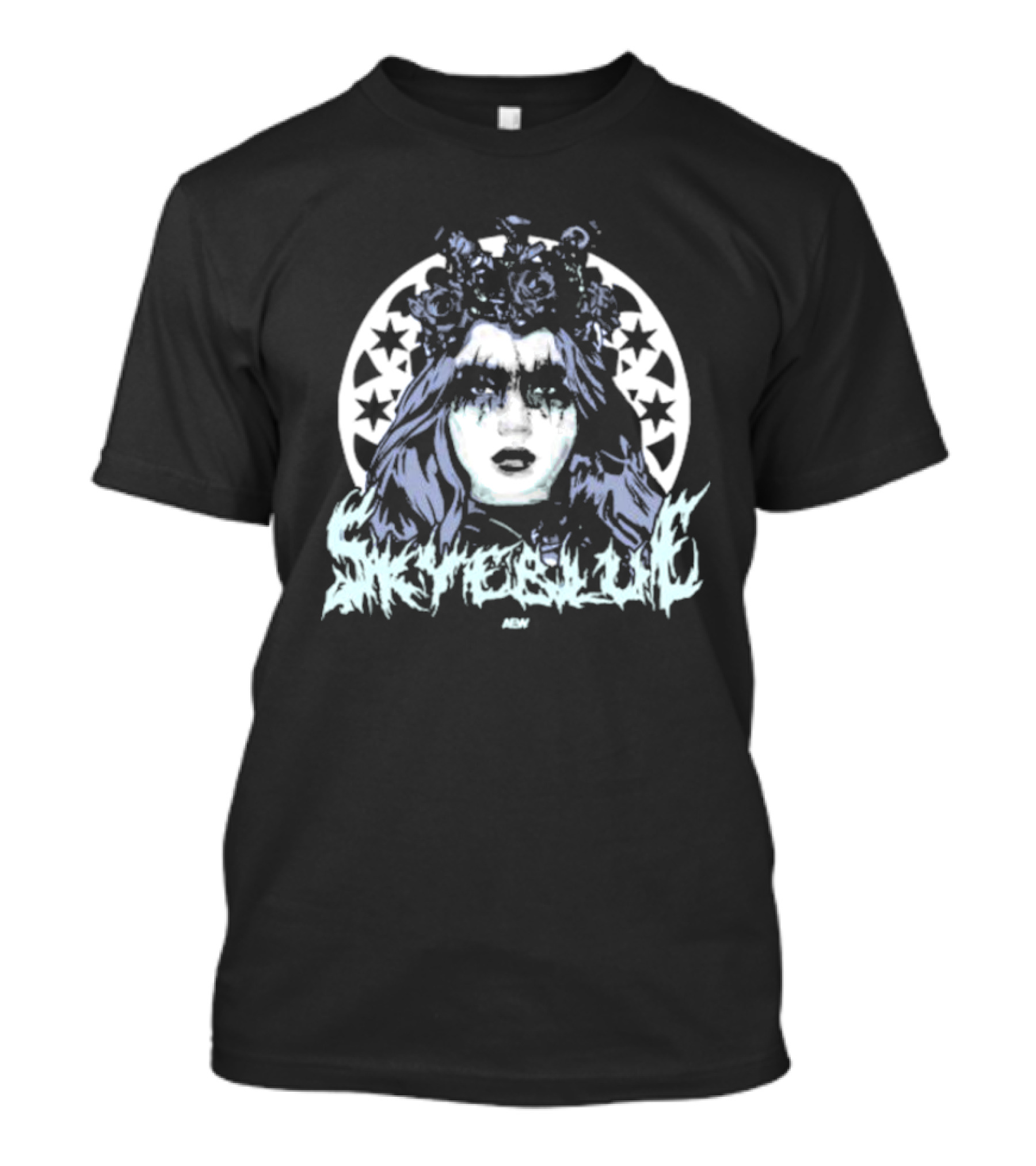Skye Blue Choke Woman Roses Stars MDW T-Shirt