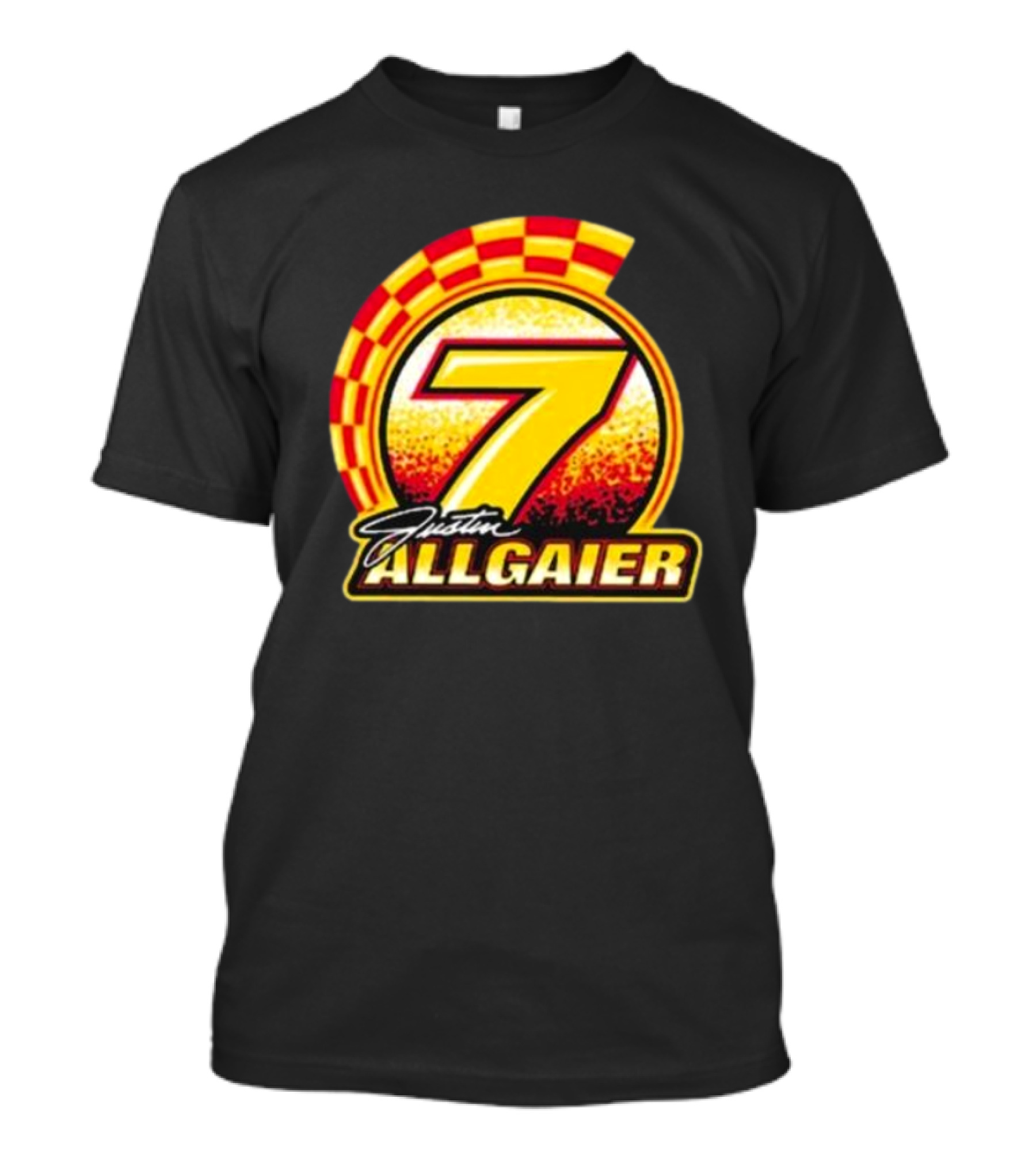 Justin Allgaier 7 Racing Checkered 2024 Toddler T-Shirt